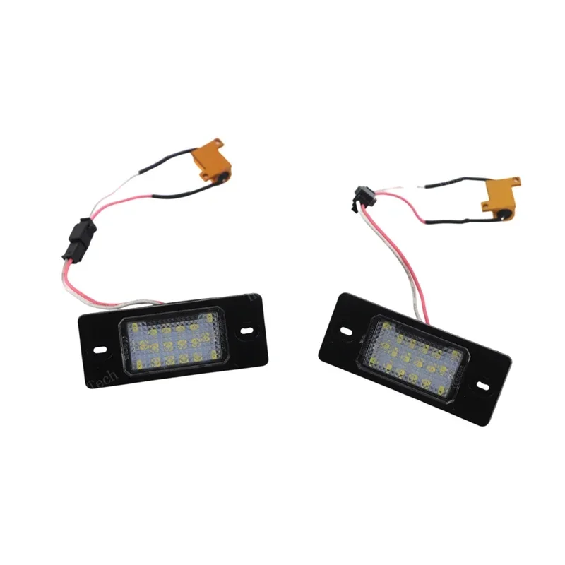 2Pcs Canbus Car LED Number License Plate Light for VW Tiguan 09-12 Golf 5 Touareg MK1 Passat B5.5 Porsche Cayenne 955 957 02-10 - Image 3