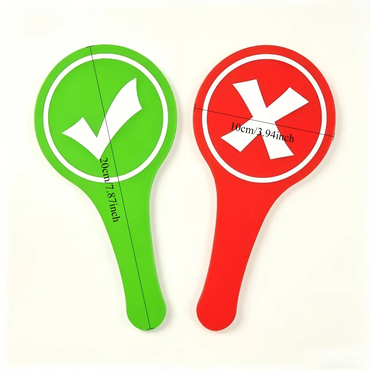 20Pcs Double Sided Correct Incorrect Handheld Paddles, Cardboard Yes No Answer Signs For Quick Interactive Feedback ZSY