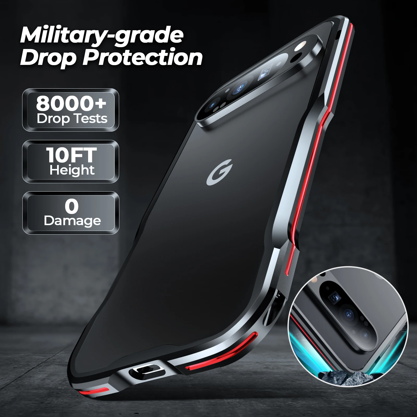 

Роскошный металлический корпус для Google Pixel 8 9 Pro Xl Pixel 8 Pro, алюминиевая легкая противоударная рамка + защита объектива камеры