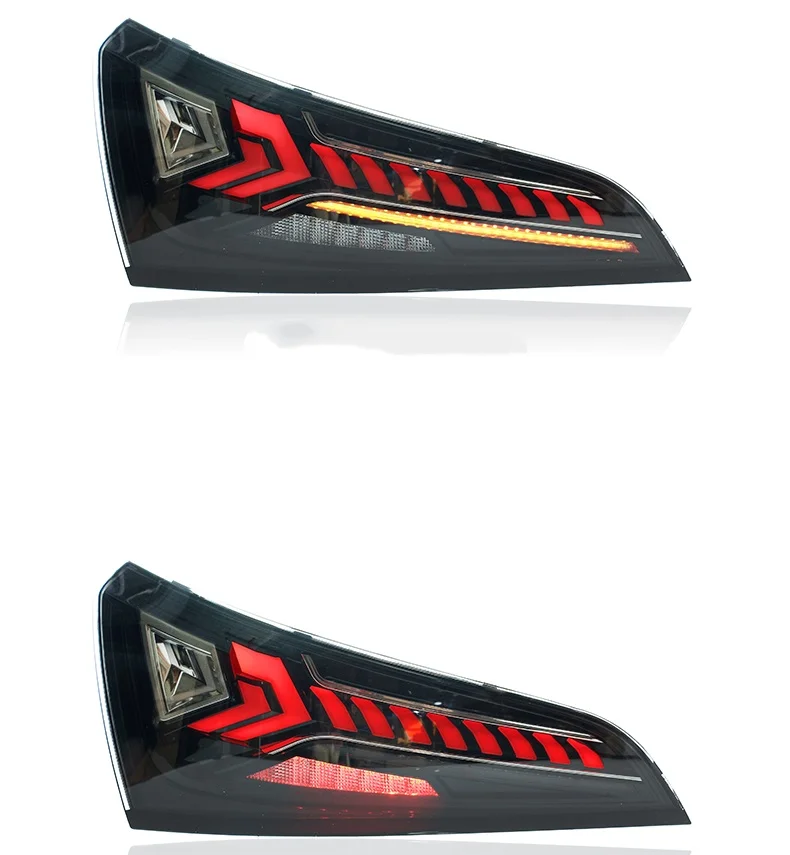 for Audi Q5 Tail Light Assembly Modification 2008-2017 Q5 23 New Style Flowing Turn signal Light Guide Driving