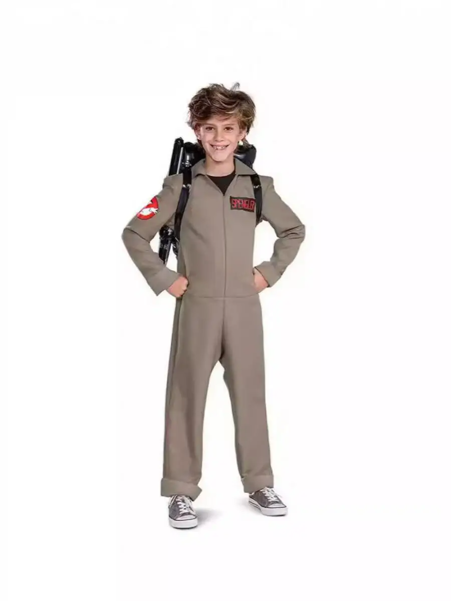 زي أداء مسرحي جديد للأطفال على شكل شبح، ملابس تنكرية لفريق صيد الأشباح، زي تقليدي صيني #1