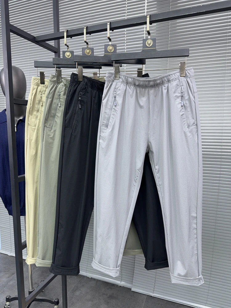 

Svip Ice Silk Slim Fit повседневные брюки мужские легкие дышащие уличные летние прямые брюки крутые повседневные брюки