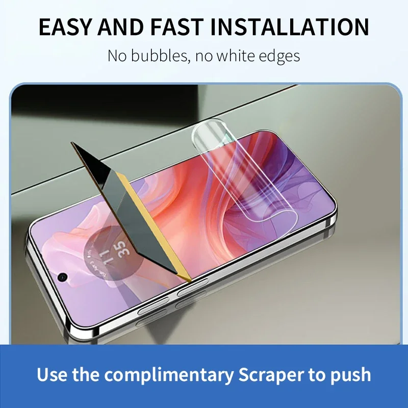2-4Pcs Soft Silicone Hydrogel Film For Samsung Galaxy A55 A35 A25 A15 A05 A05S A06 A16 A54 A53 A52S A52 A51 A50 Screen Protector