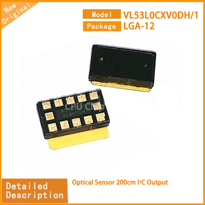 5Pcs/Lot  New Original  VL53L0CXV0DH/1 VL53L0CXV0DH Optical Sensor 200cm I²C Output