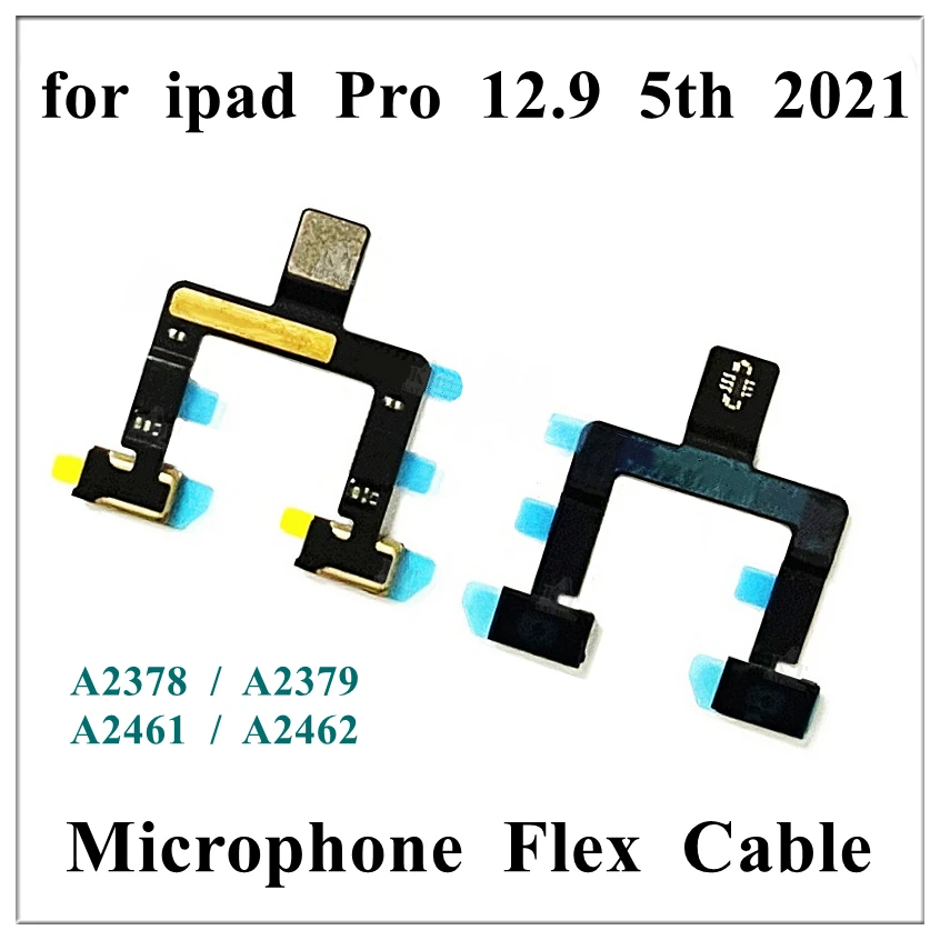 

5Pcs Microphone Speaker Flex Ribbon for Ipad Pro 2021 12.9 Inch 5th Gen A2378 A2379 A2461 A2462 Mic Cable Replacement Parts