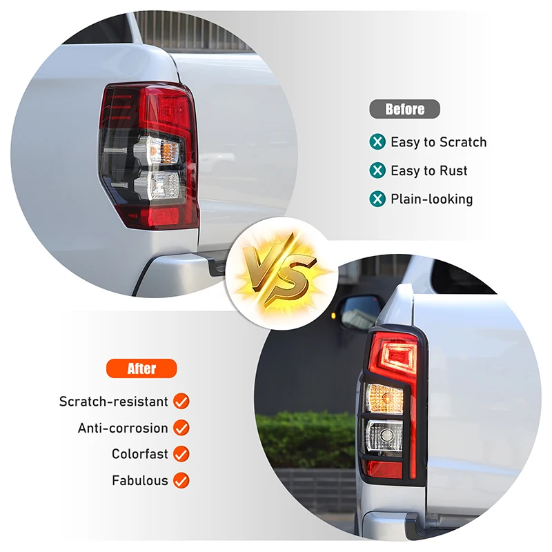 Rear Tail Light Bezel Rear Taillight Frame Cover Tail Light Surround Trim Car Accessories For Mitsubishi L200 Triton 2019-2023