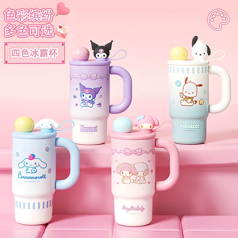 

Sanrio Kawaii изоляционная чашка Pochacco My Melody, милая чашка для воды, студенческая мини-портативная 700 мл, большая емкость, модные подарки на день рождения