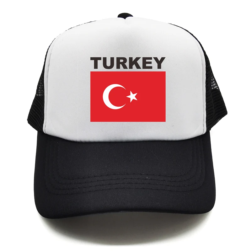 Turkey Trucker Cap Summer Men Cool Country Flag Hat Baseball Caps Unisex Outdoor Mesh Net Caps