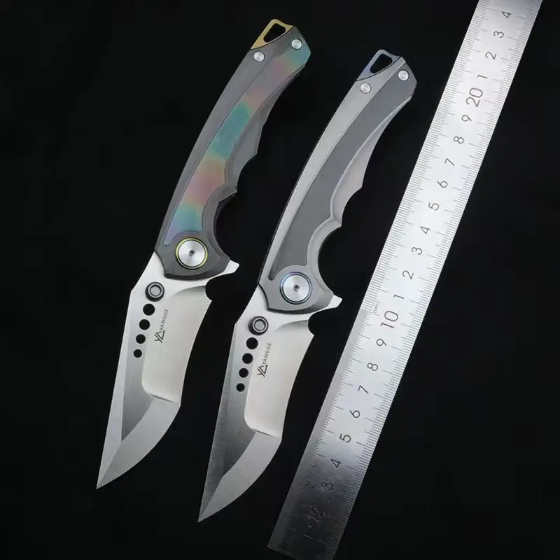 YANGE006 Складной ELMAX Лезвие Титановый Сплав Ручка Открытый Кемпинг Выживание Рыбалка Тактический Охотничий Нож EDC Инструмент Нож YANGE006 Складной ELMAX Лезвие Титановый Сплав Ручка Открытый Кемпинг Выживание Рыбалка Тактический Охотничий Нож EDC Инструмент Нож