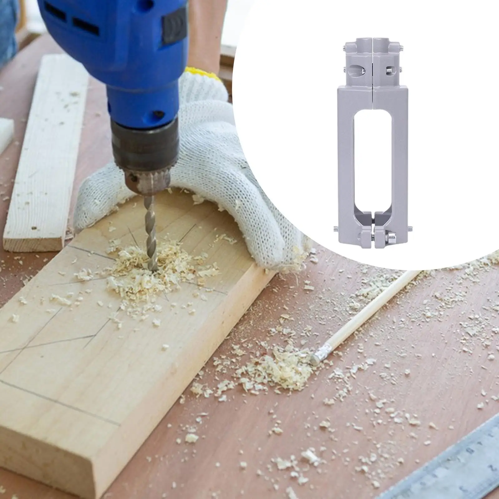 

Square Hole Drill Bit Adapter Quickly Install or Disassemble Drill Bit Fixing Bracket