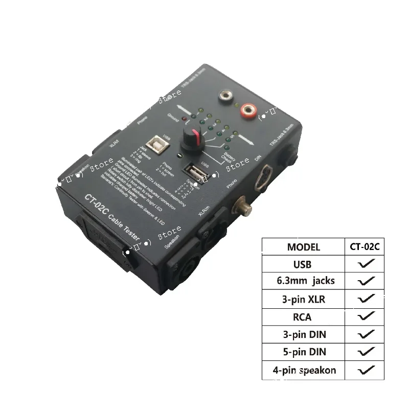 

multi purpose audio cable testing instrument, engineering wiring multifunctional cable tester, cable tester