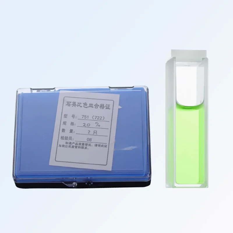 Cuvete de vidro 20/30/40/50mm acessórios para espectrofotômetro de quartzo