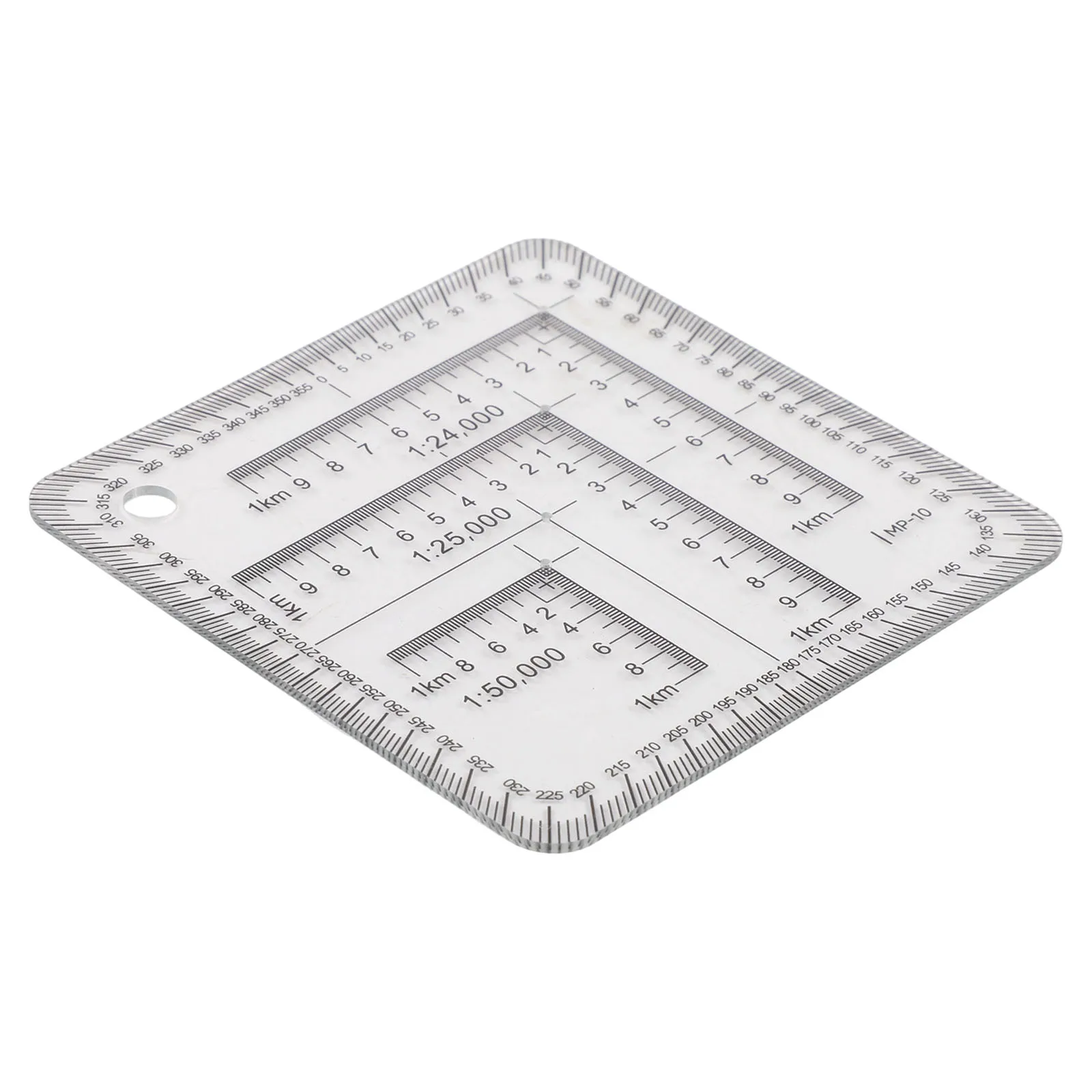 

7cm Map Scale And Protractor, Suitable For Construction Engineering Measurement Hand Tools Power Tool Accessories Household Supp