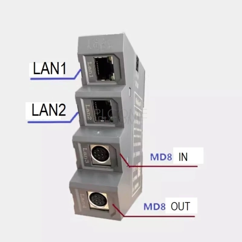 ETH-FX Ethernet Module for Mitsubishi FX1N FX2N FX3G FX3U PLC Din Rail Mount Replace USB-SC09-FX SC-09 Programming Cable