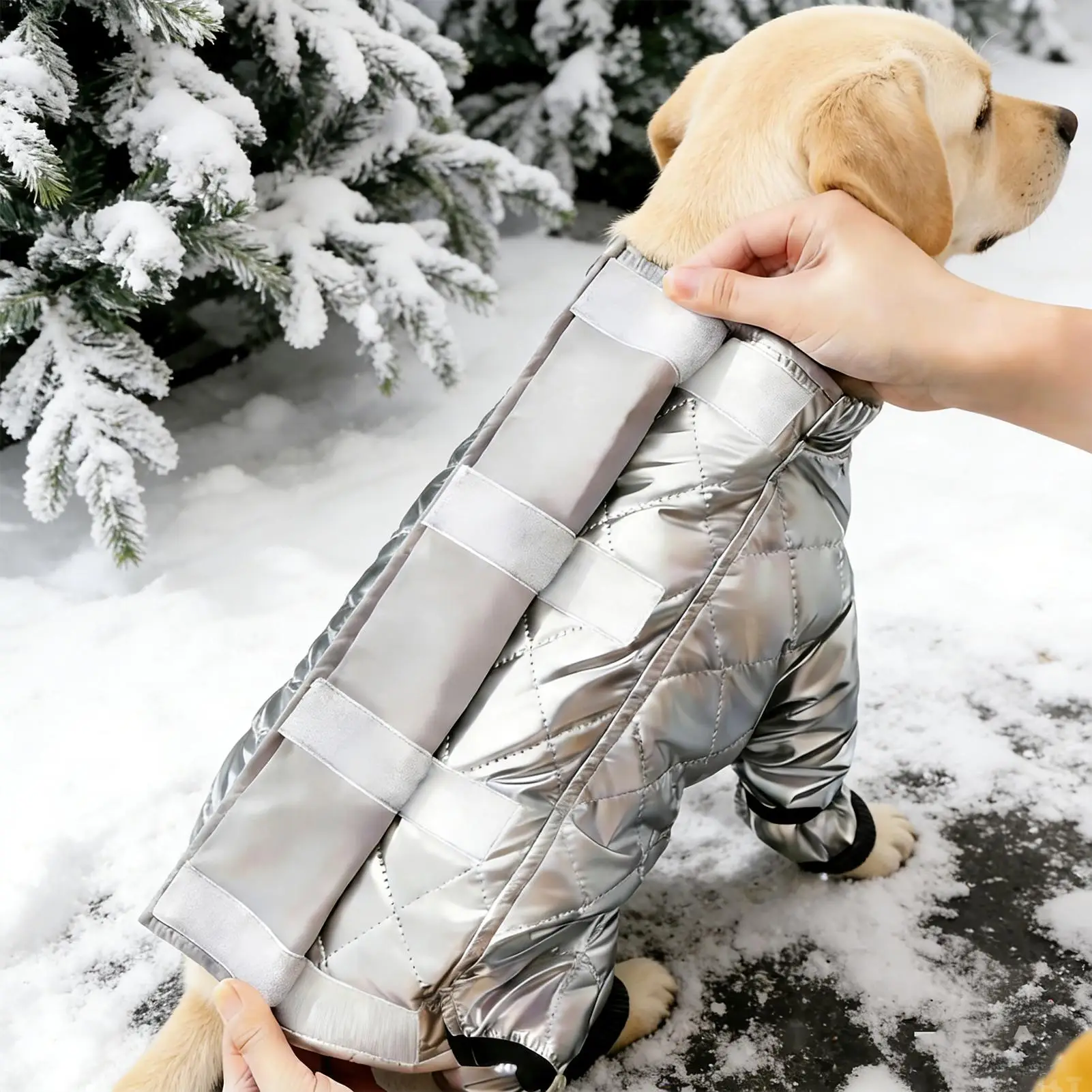 

Dog Snow Suit Winter Reflective Puppy Clothing Winter Puppy Coat For Daily Walks Hiking Backyard Travel Camping Picnic Park