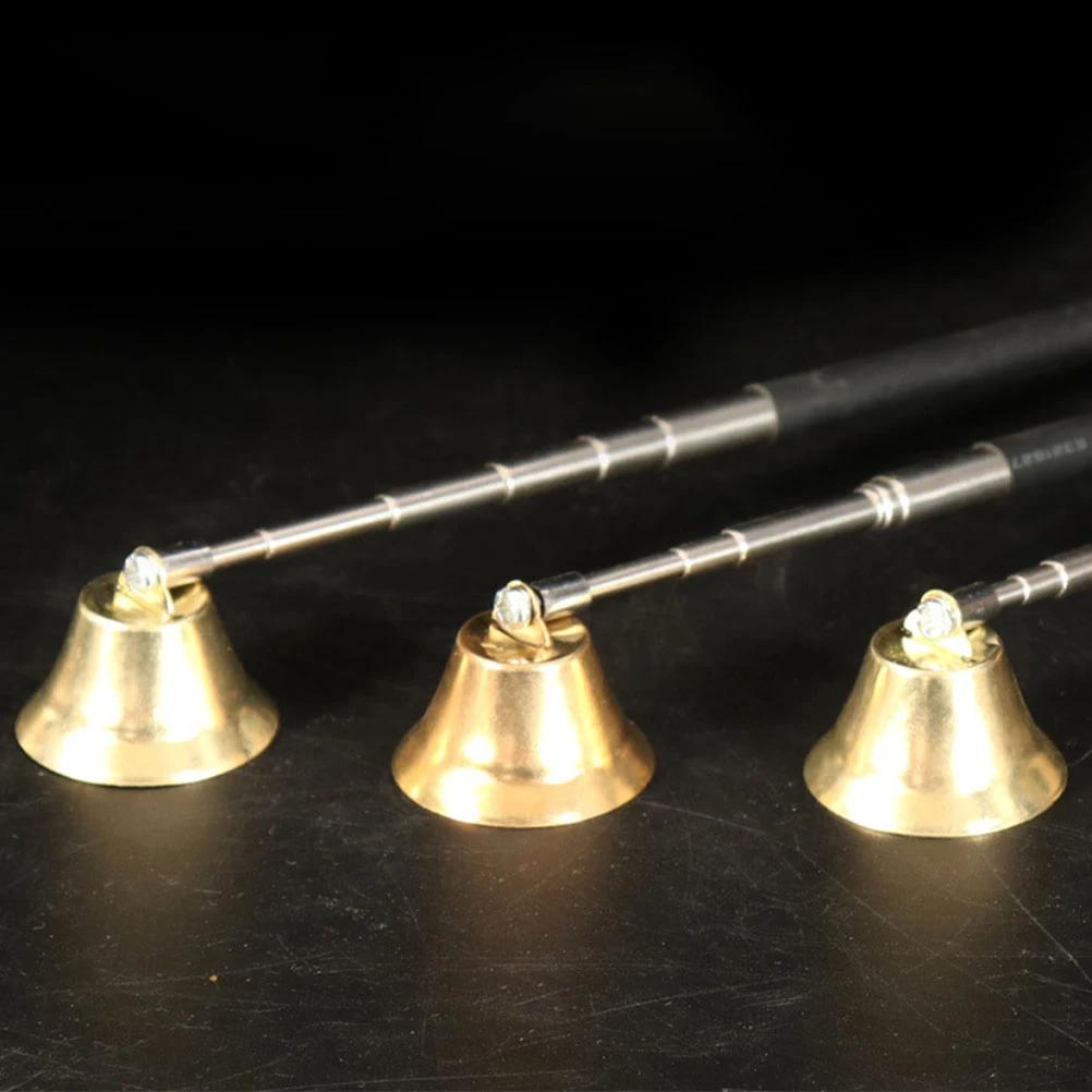 طفاية بمقبض طويل 17-68 سنتيمتر سبيكة قابلة للتمديد لشموع الروائح المعطرة سدادة حريق الفتيل الآمن