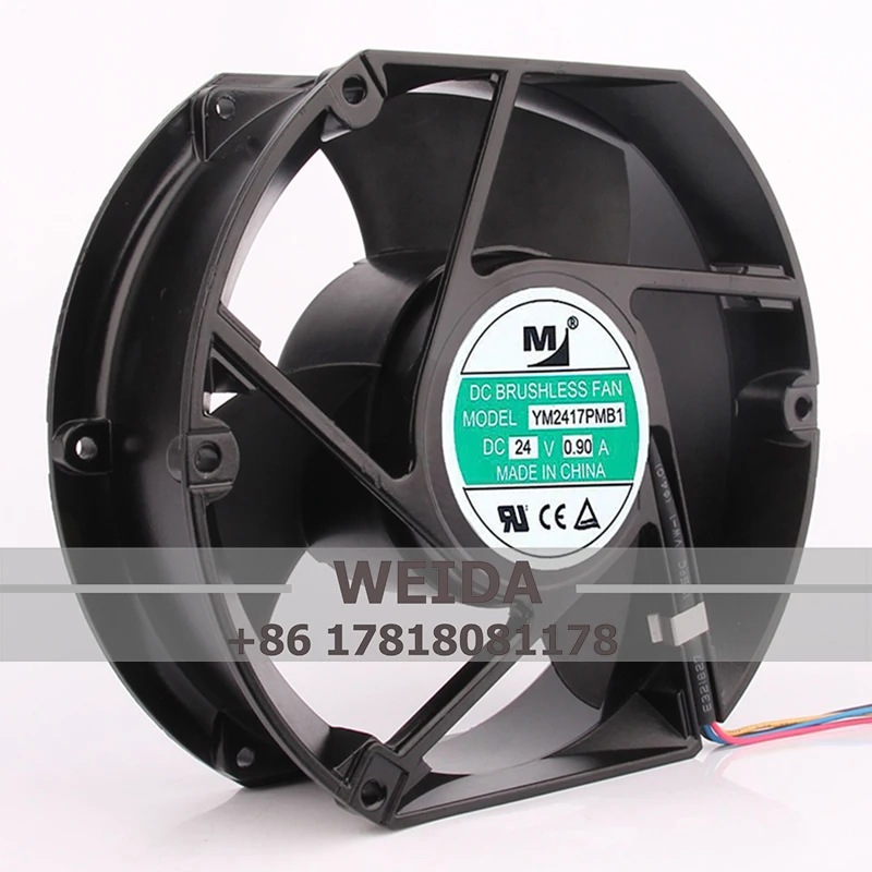 Case Fan Ball Bearing for Yimeng 17251 24V 0.90A YM2417PMB1 172*150*51MM 17CM Inverter Fan High Temperature Resistant Fan