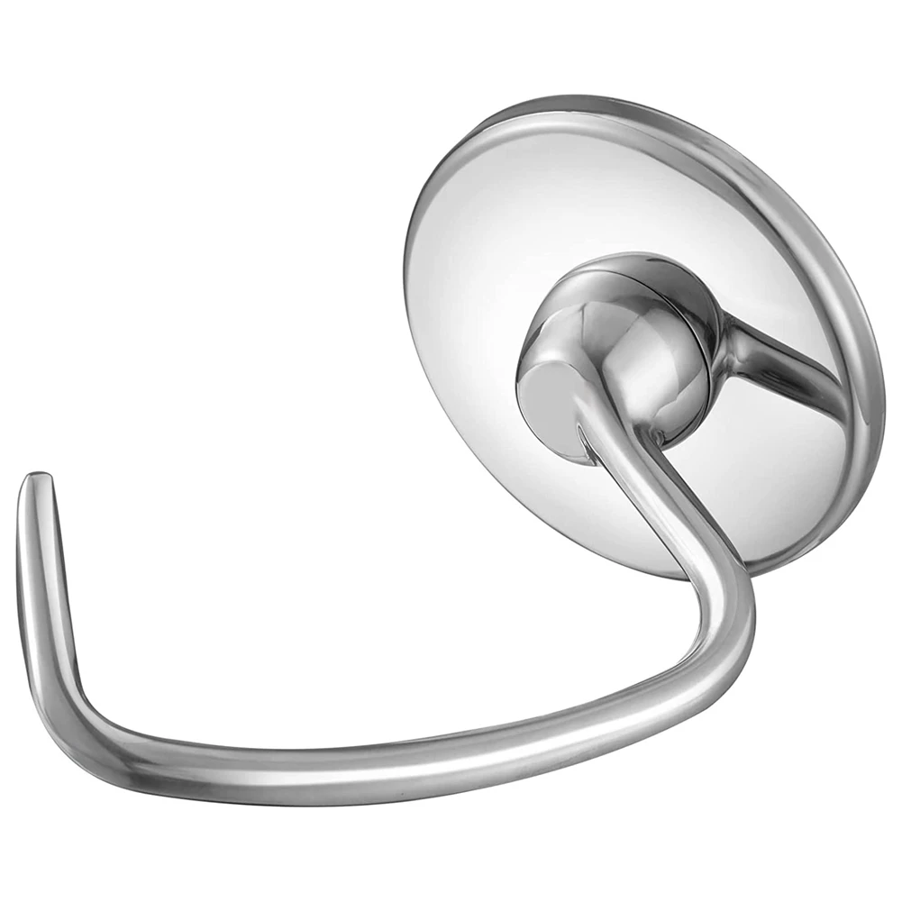 Accesorio de gancho de masa de acero inoxidable para KitchenAid 4,5, 5 cuartos, mezclador de soporte de cabeza inclinable, piezas de repuesto, ganchos para pan