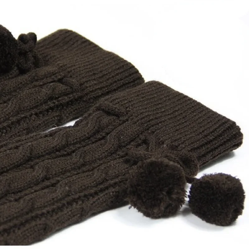 1 คู่ผู้หญิงฤดูใบไม้ร่วงฤดูหนาวหนาถักถุงเท้าเข่าแฟชั่นลายนุ่มสบายยืดหยุ่น Casual ถุงเท้า lady