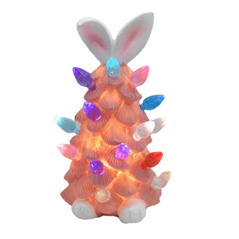 

Easter Decorations Light Up Tabletop Pink Bunny Tree Easter Decor for Home Bunny Ornament Kids Gift Bunny Ornaments Tree Party