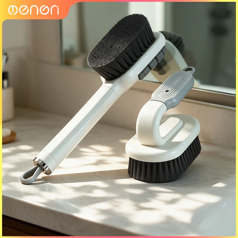 1PC Soft Bristle Shoe Cleaning Brush Set Long Handled Shoe Scrubber And Hand Brush For Sneakers Garment Stain Removal
