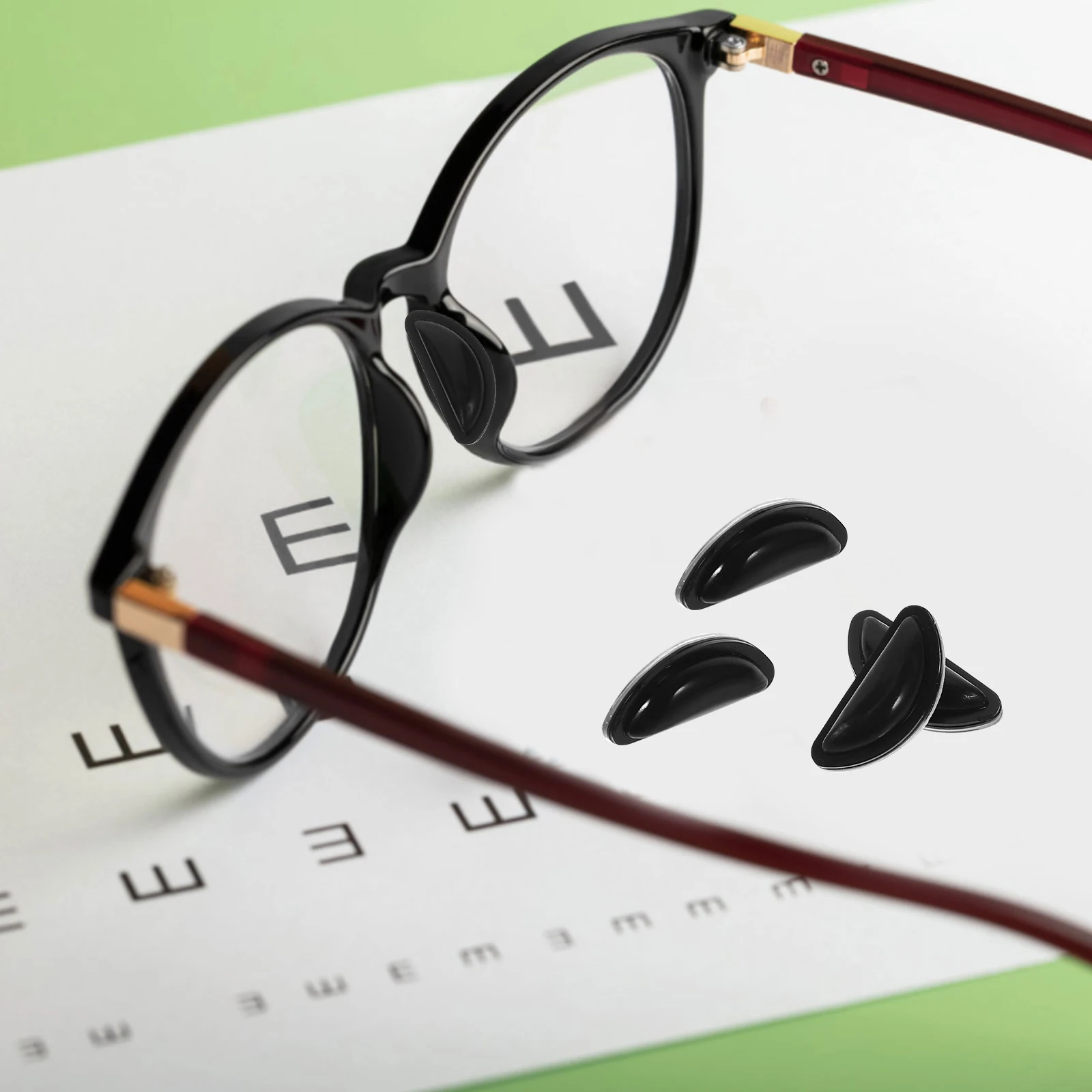 

10Pairs Air Silicone Nose Pads Anti-Slip Eyeglasses Nose Cushions for Plastic Metal Frame Glasses Stable Comfortable