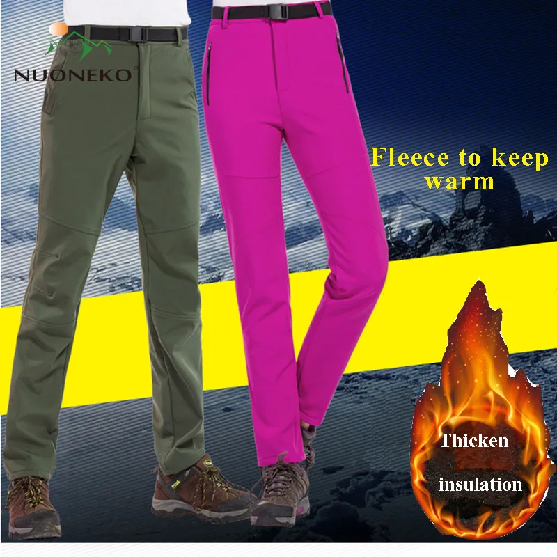 

NUONEKO-водонепроницаемые и ветрозащитные Походные штаны для мужчин, дышащие брюки, на открытом воздухе, для скалолазания, для кемпинга, треккинга, флисовые, BMT20