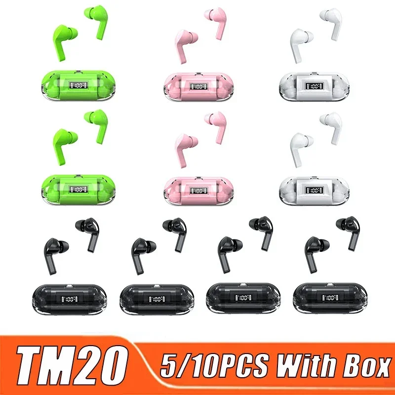 TM20 Headphones Bluetooth Earphones Mini Earbuds Wireless Headset Gaming HiFi Microphones 2024 TWS Bluetooth Watch Phone PK X15