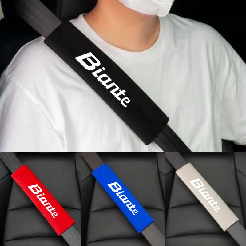 2pcs Cotton Car Seat Belt Safety Belt Shoulder Protector Cover For Mazda Biante Auto Accessories