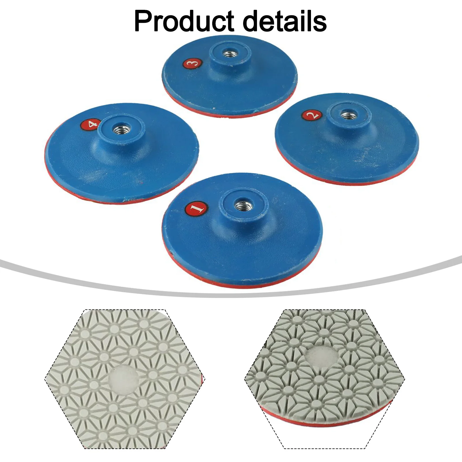 Dry Polishing Process Sanding Discs Dry Polishing Dry Polishing Pads For Marble 100mm 4inch Efficient Performance