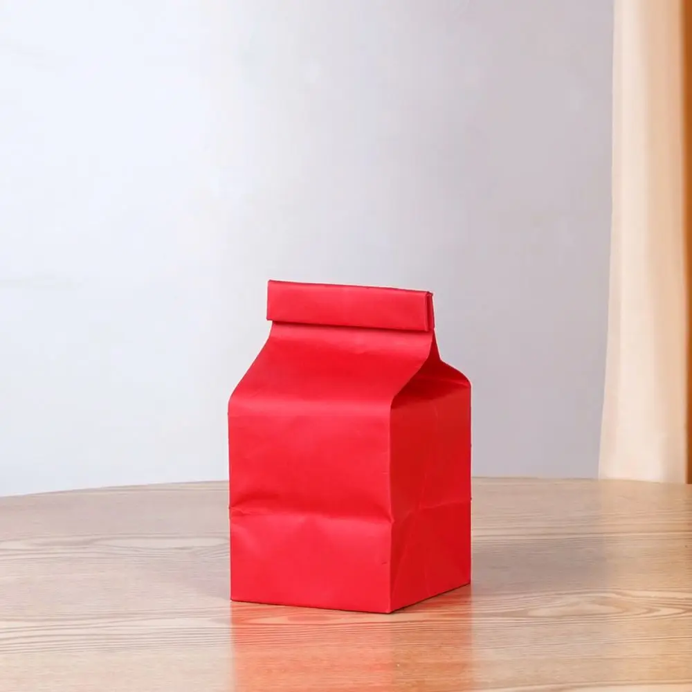 Resealable Kraft Paper Bag For Tea Leaves Storage Aluminum Foil Pouch For Loose Leaf Herb Food Grade Container