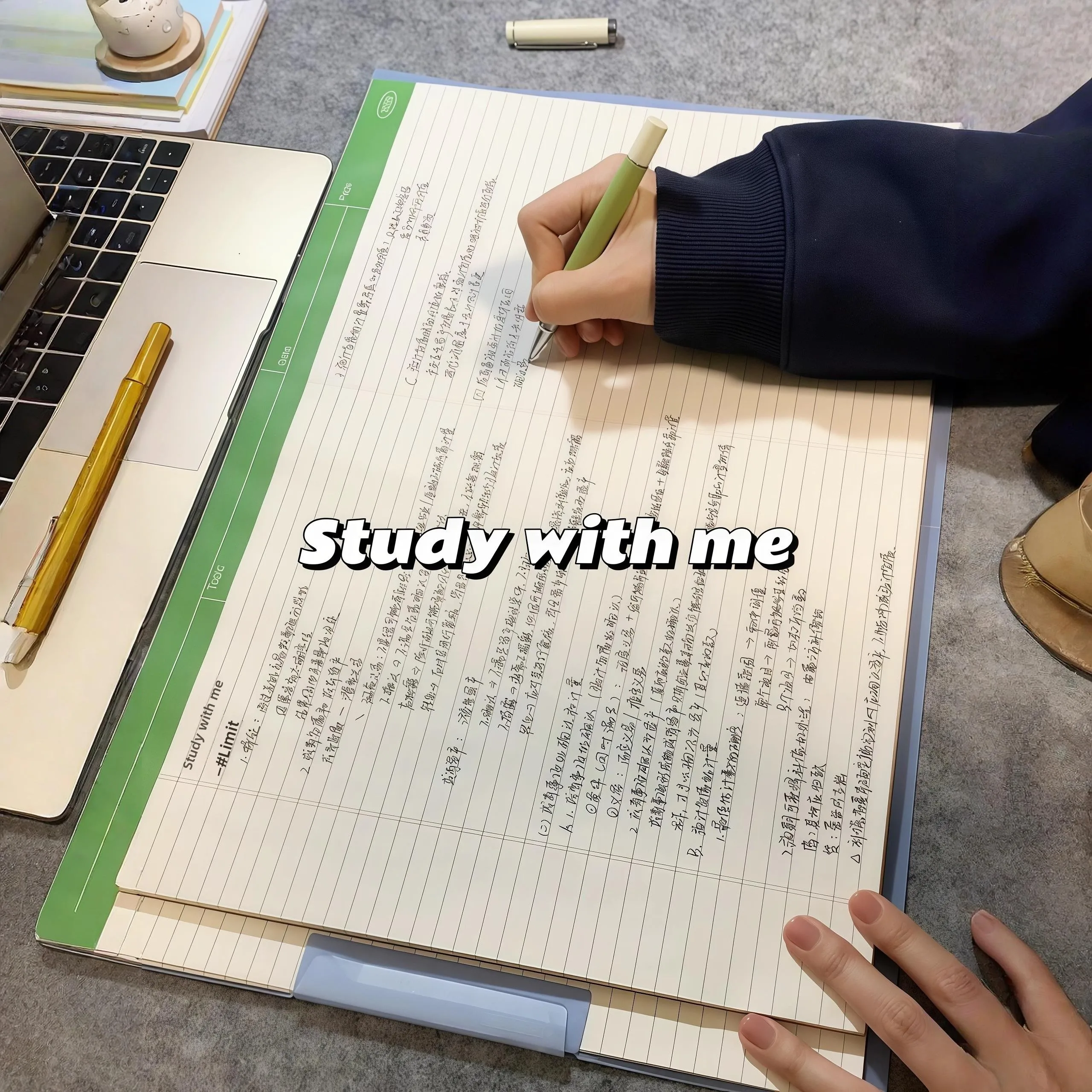 A4 Size Student Notebook Thickened Tearable Exam Review Draft Book Business Supplies Stationery Products Text Pattern Cover