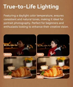 ZENIKO Lampu Kilat Retro Mini untuk Fuji XM5 Sony ZVE10 Nikon Canon Lampu Kilat Sepatu Panas Universal Di Kamera ZF04 / ZF08 8 flash retro penjualan terbaik - №