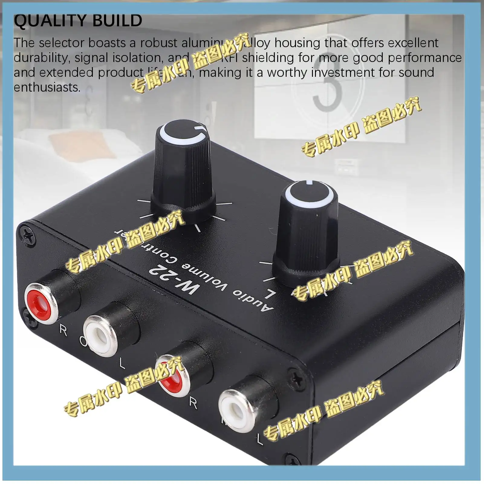 Volume Control Box Balance Adjuster, Small Attenuator Knob, Volume Control Box, Volume Control Box, Stereo Switch, 3.5mm