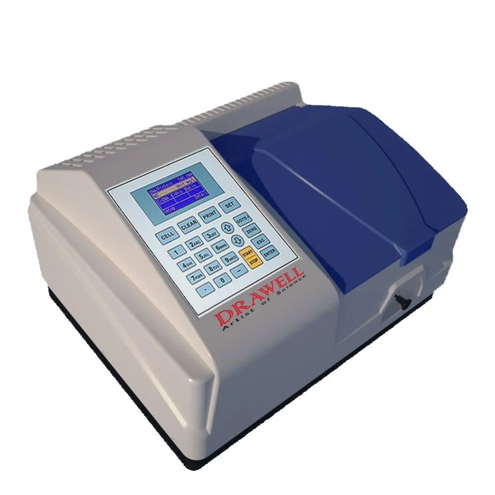 

DRAWELL DU8600R UV-VIS Spectrophotometer Benchtop 2.0nm 190-1100nm Quantitative Analysis UV VIS Spectrometer