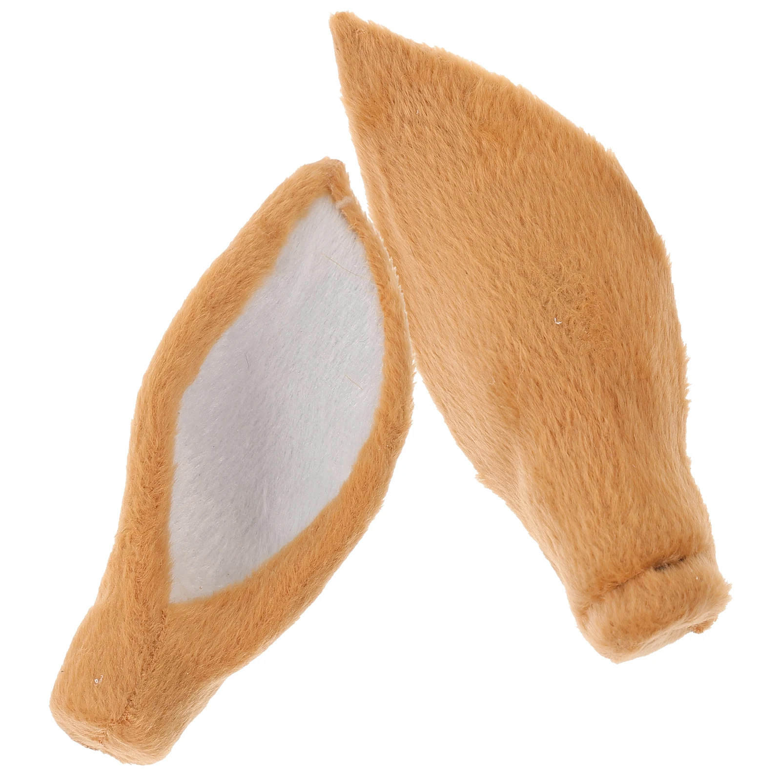 

1 Pair Artificial Deer Ear Headdress Faux Yellow Props for Wedding Photo Christmas Party DIY Headband Accessories