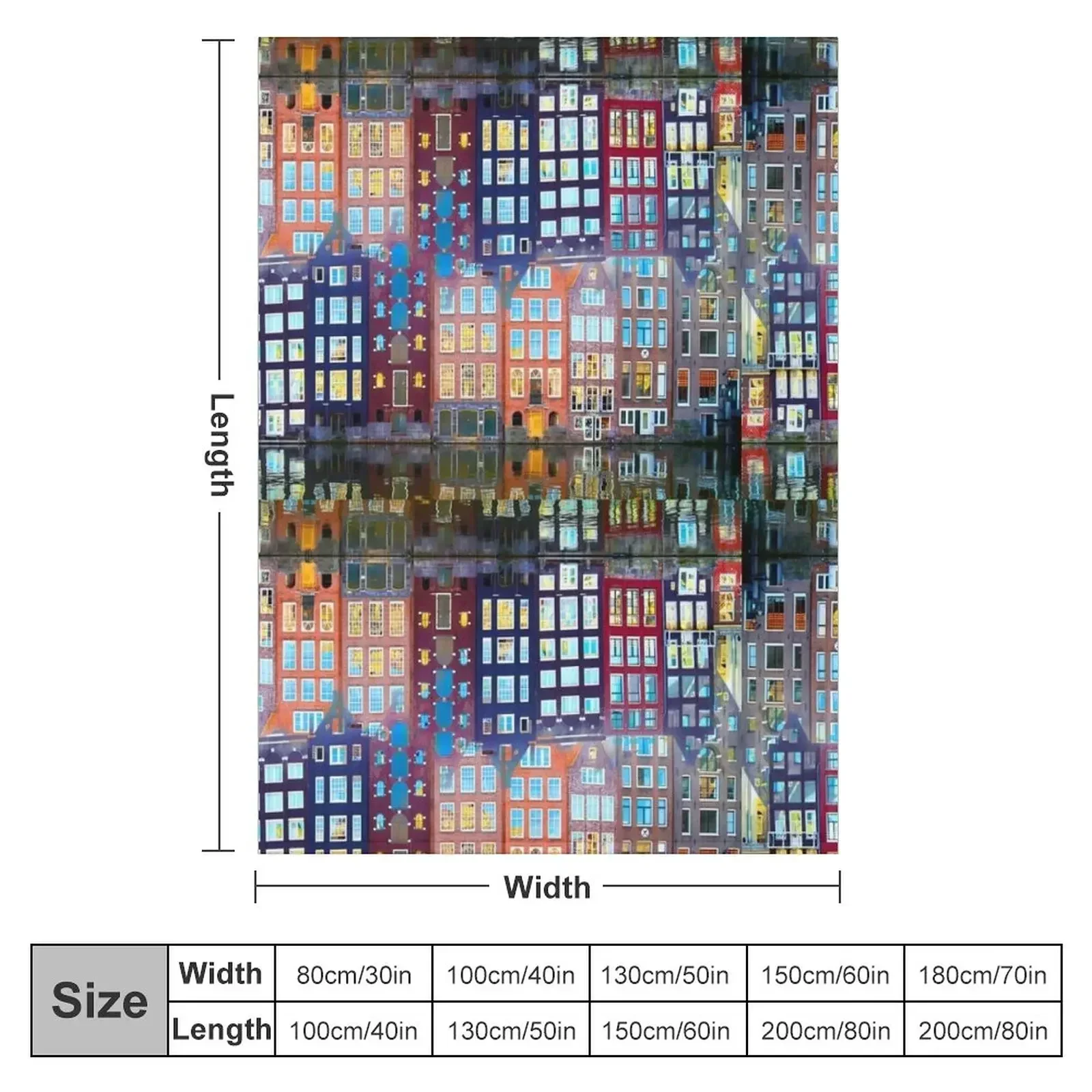 Amsterdam 40 Throw Blanket Luxury Thicken warm for winter Blankets