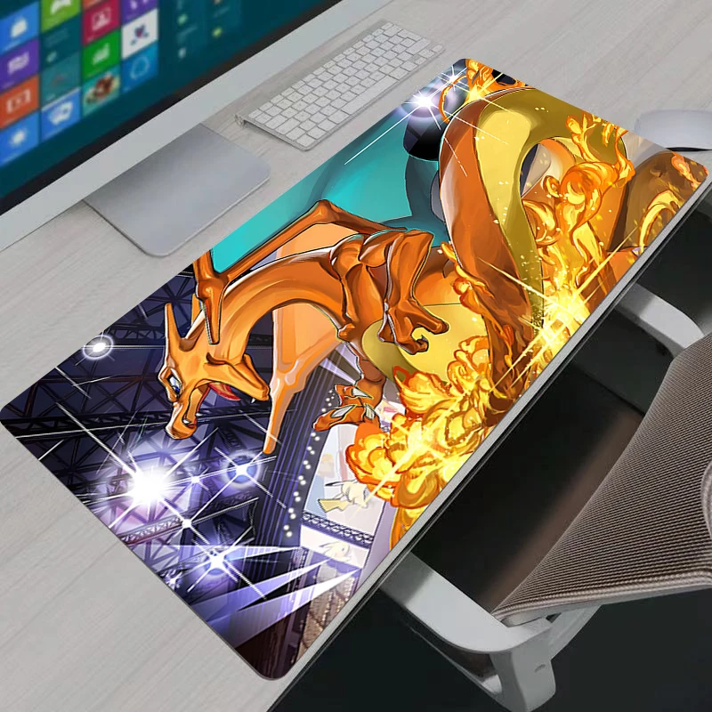Mouse Pad Pokemon Pikachu Anime Gamer Large XXL Tablet Varmilo Keyboard Carpet Kawaii Gaming Accessories durable Mousepad