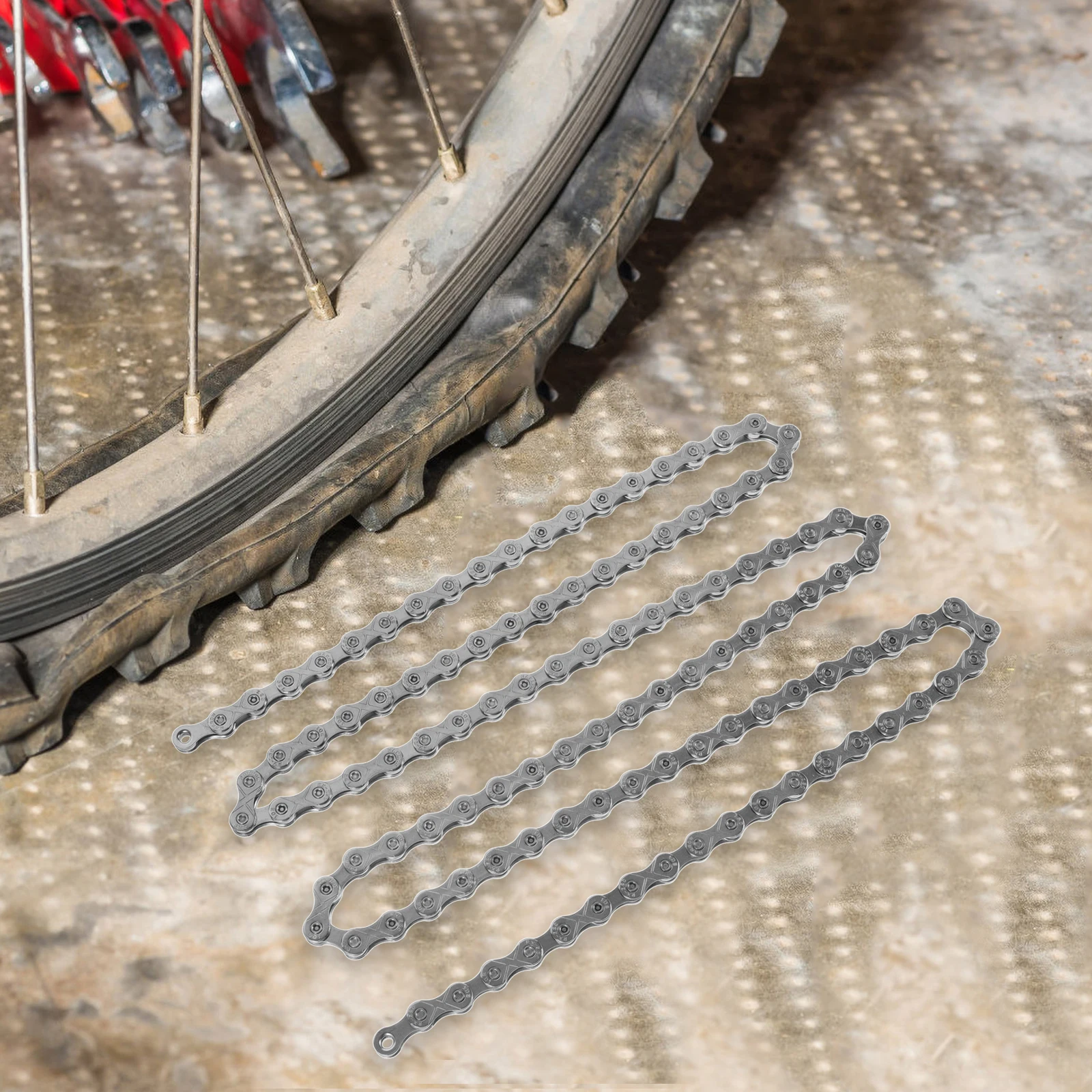 

Mountain Bike Silver Wear Resistant Durable Replacement for Bicycle Detachable Link Connector Speed Bike Chain Cycling