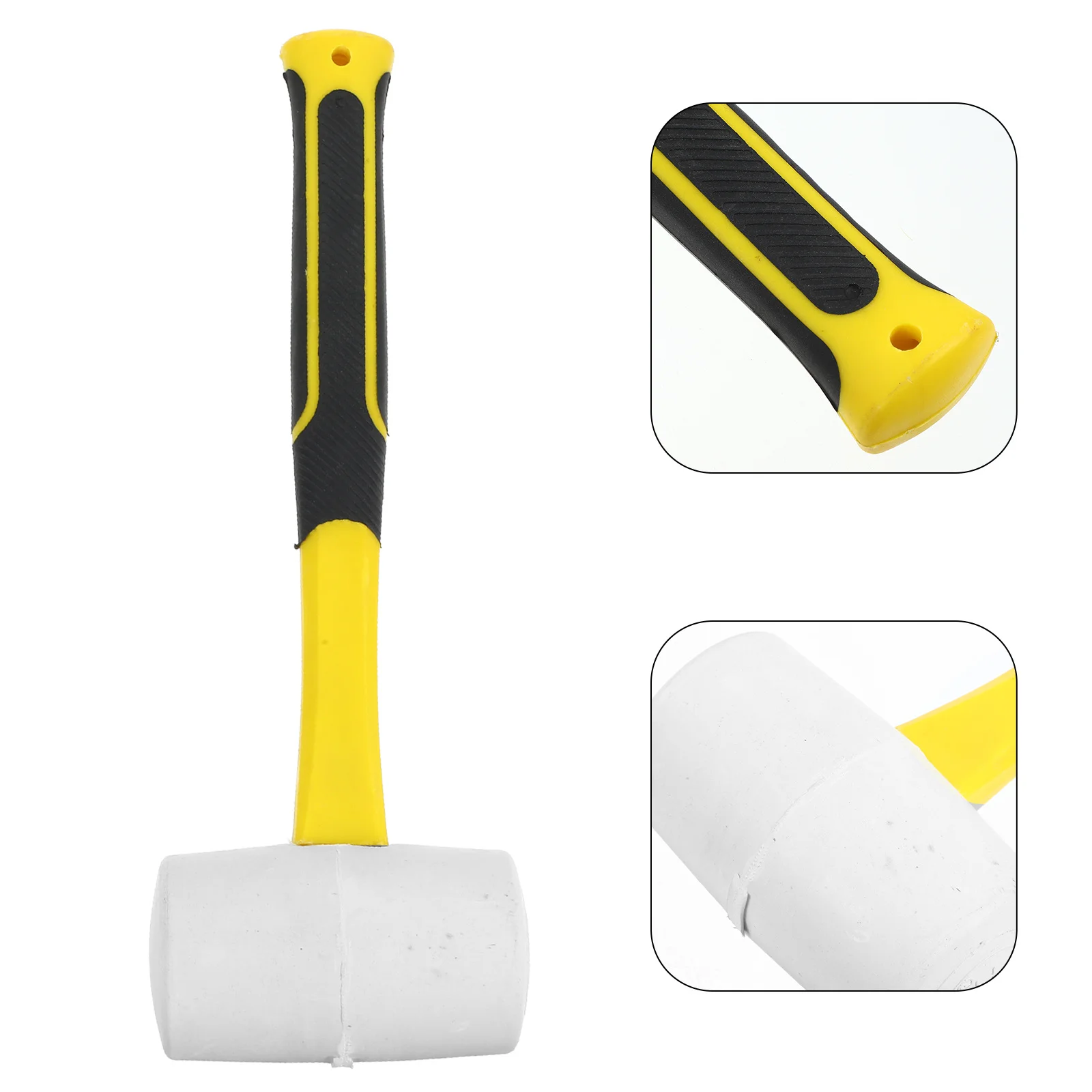 

Rubber Hammer Flooring Installation Hammer Non-Slip Durable Carpenter Mallet for Repair Renovation Rubber Mallet