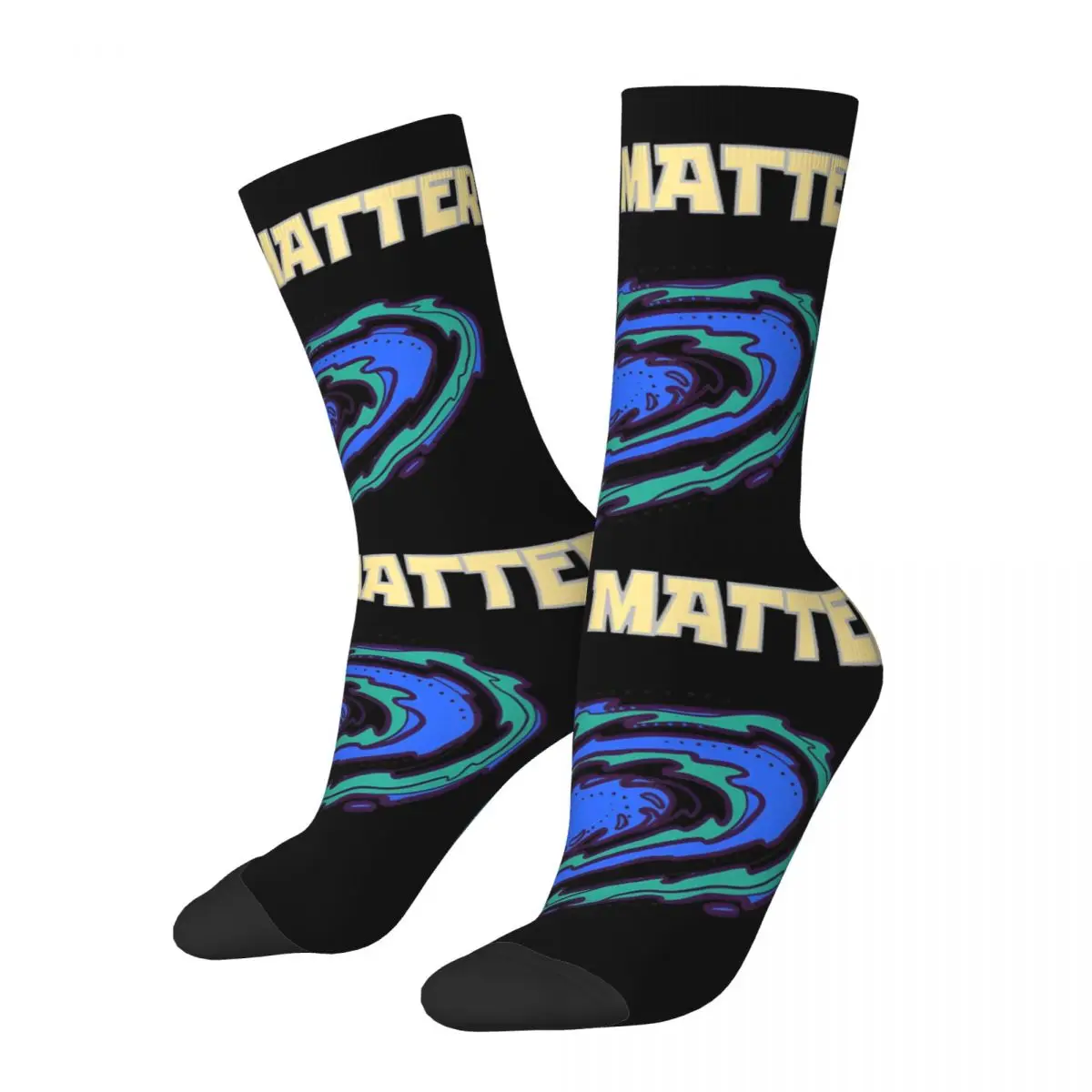 Crazy compression Dark Matter Sock for Men Vintage Pearl Jam Quality Pattern Crew Sock Novelty