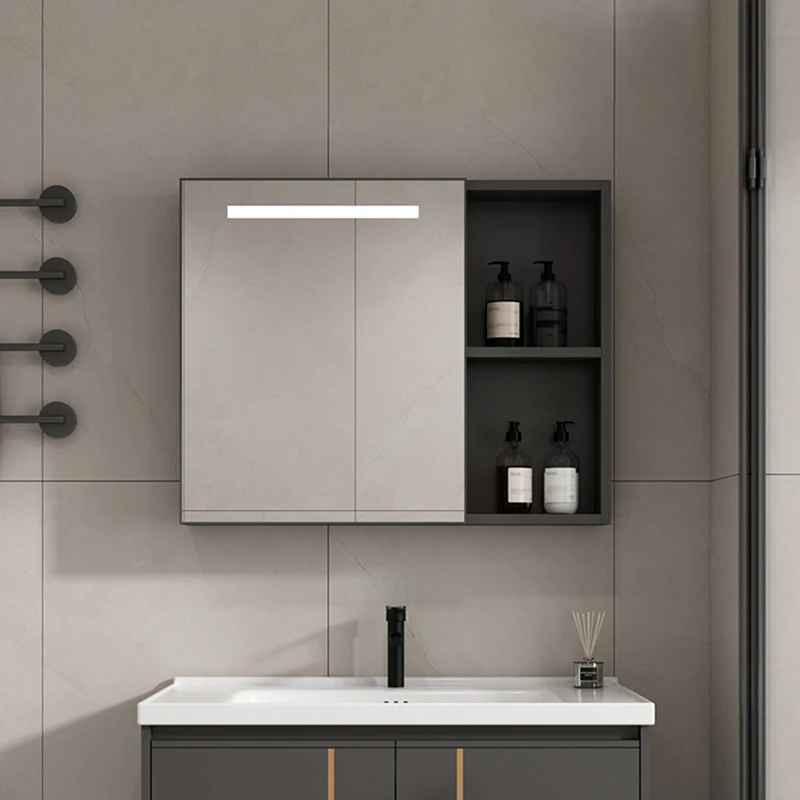 Wall Mounted bathroom mirror cabinets medicine cabinets with mirrors recessed Bathroom Vanity storage modern makeup organizer