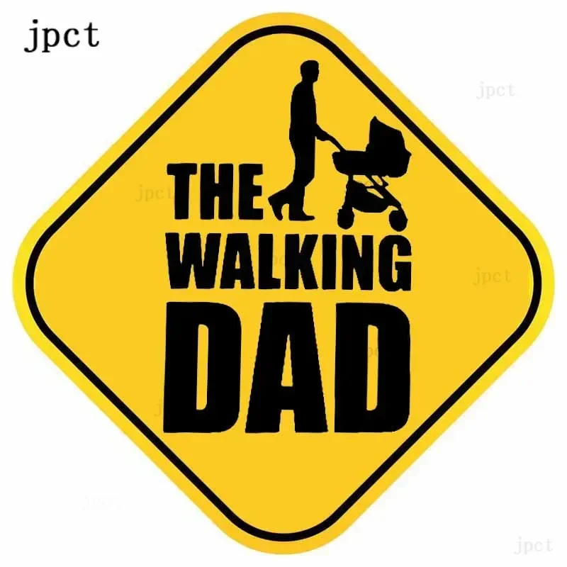 

Jpct Funny Father's Love Map Car Decal For Dad's Baby Board Label Lovely Car Sticker, Stroller, Waterproof Sticker 15cm × 15cm