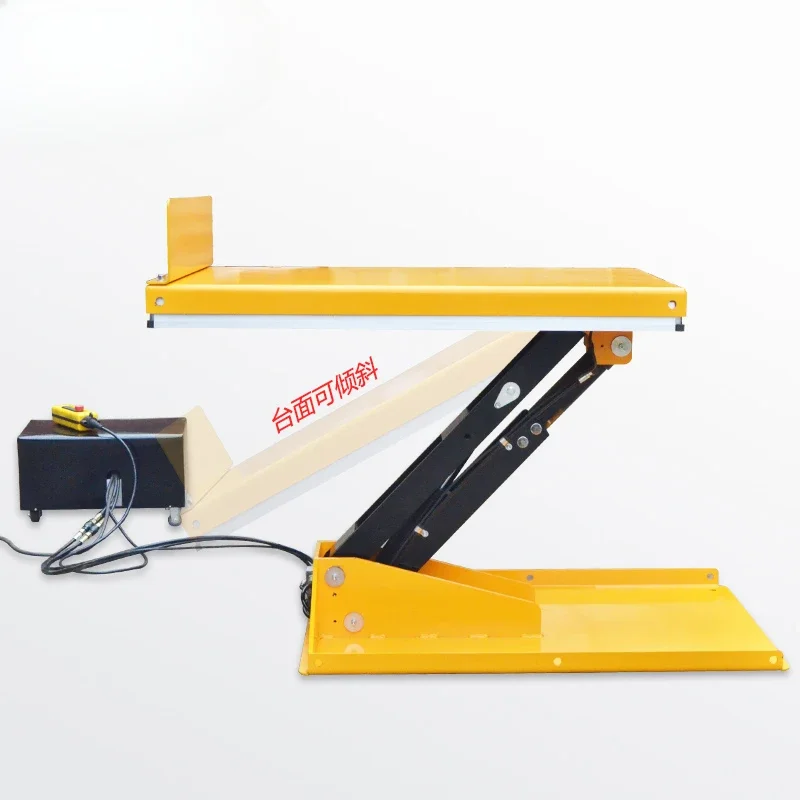 Inclined lifting platform Fixed electro-hydraulic lift countertop Inclined loading and unloading table