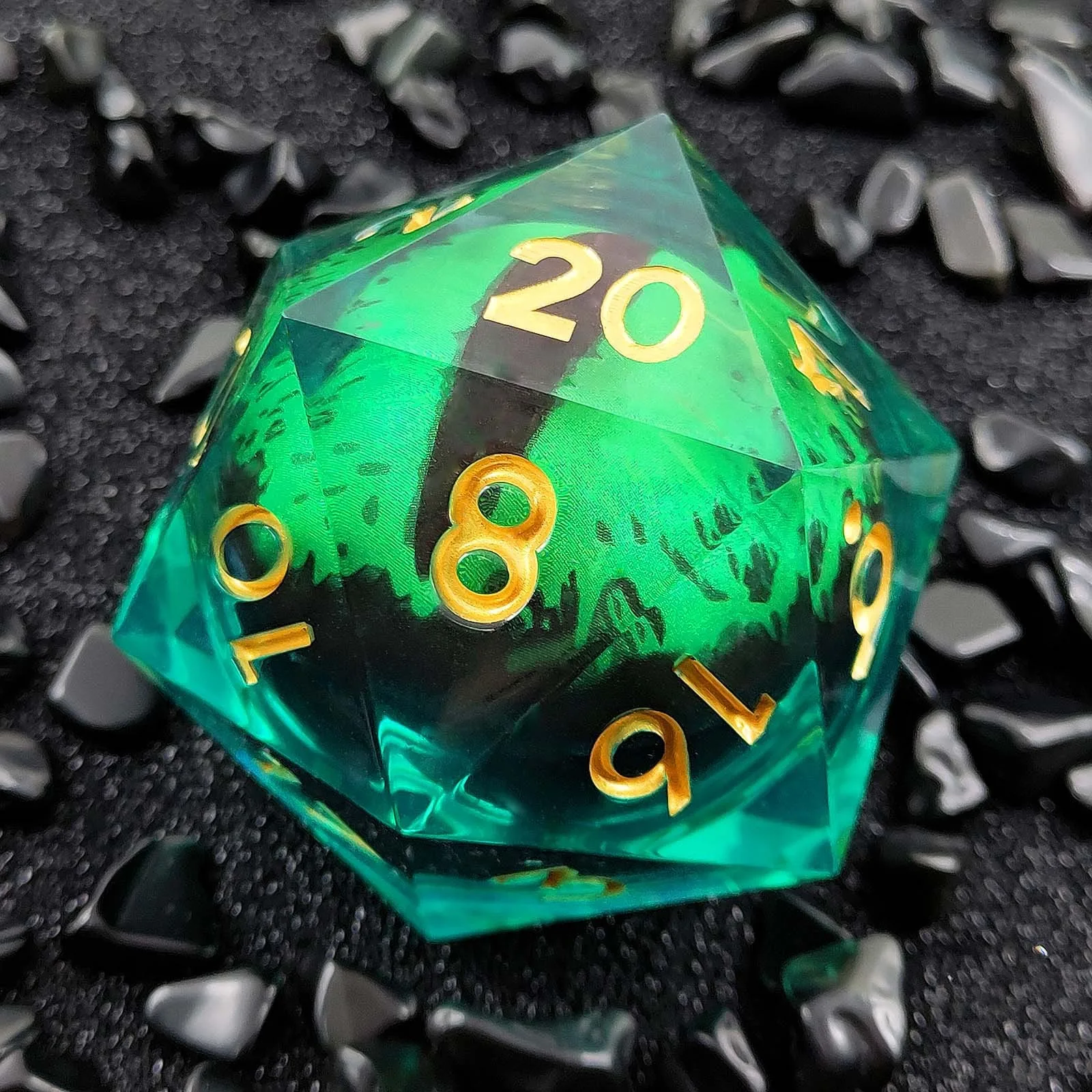 55 mm D20 Jumbo Bulk Eyes DND Eyes Dice Sharp für RPG Dungeons and Dragons Rollenspiele, Tischspiele, Requisiten, Spielzeugzubehör