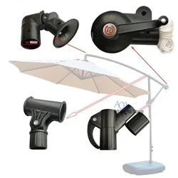 Outdoor parasols components For Beach Picnic Sunscreen umbrella Heavy Duty Holder Parts  Lifting Fixed Handle Replacement Parts