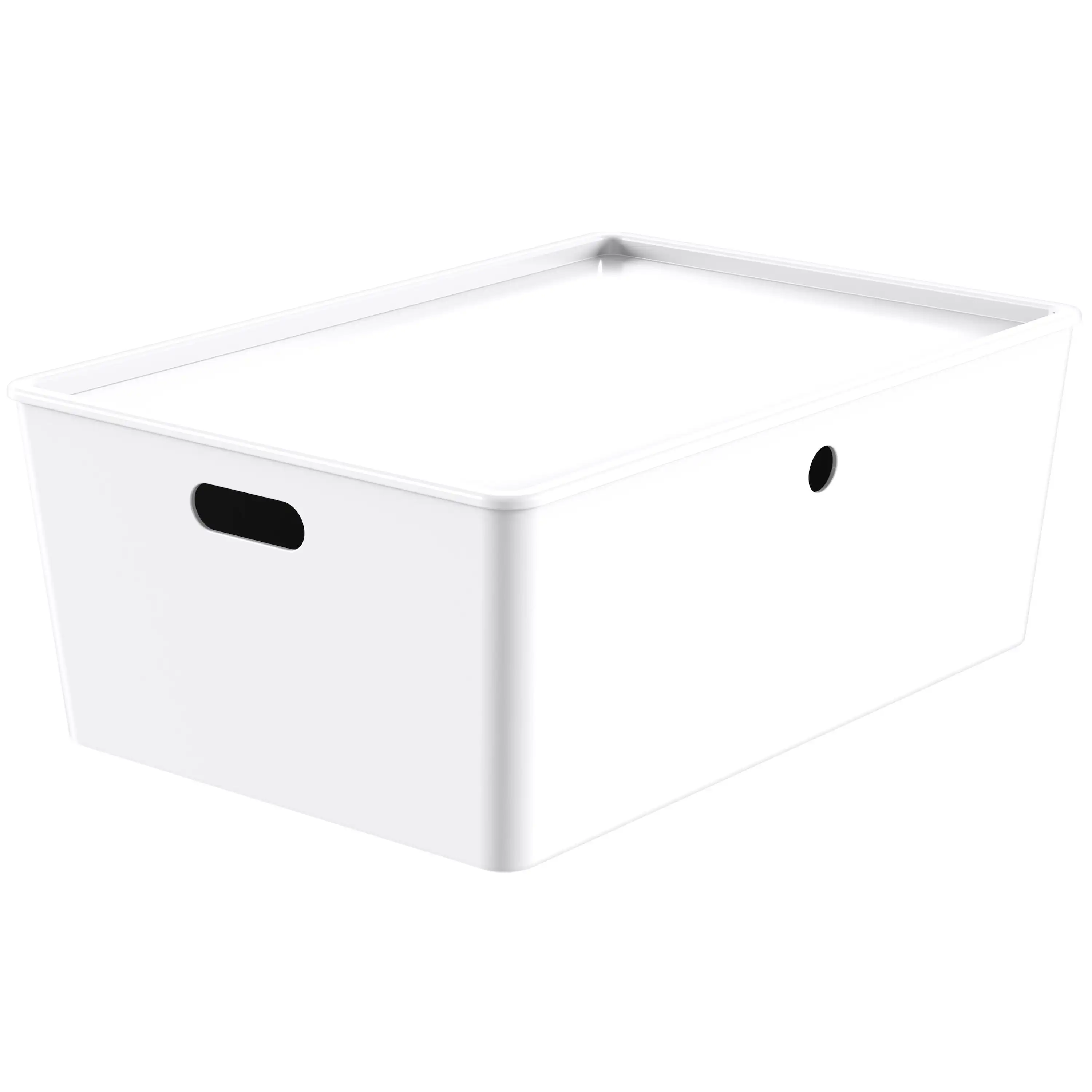 

X Large Lidded Storage White Stack Nicely for Storage Options in Any Room Stylish Matte Finish Sturdy and Durable