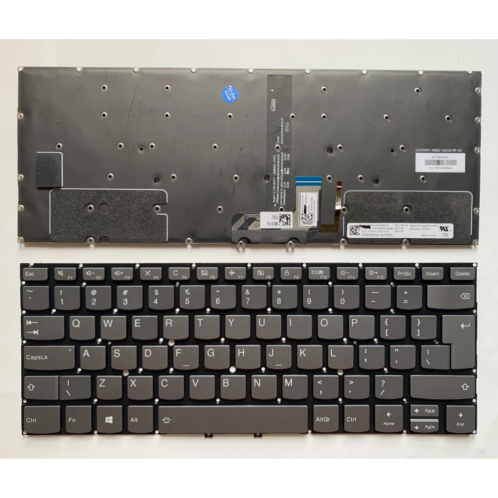 

US layout for Lenovo Yoga 930-13IKB Yoga C930-13IKB Yoga 7 Pro-13IKB Laptop keyboard backlight