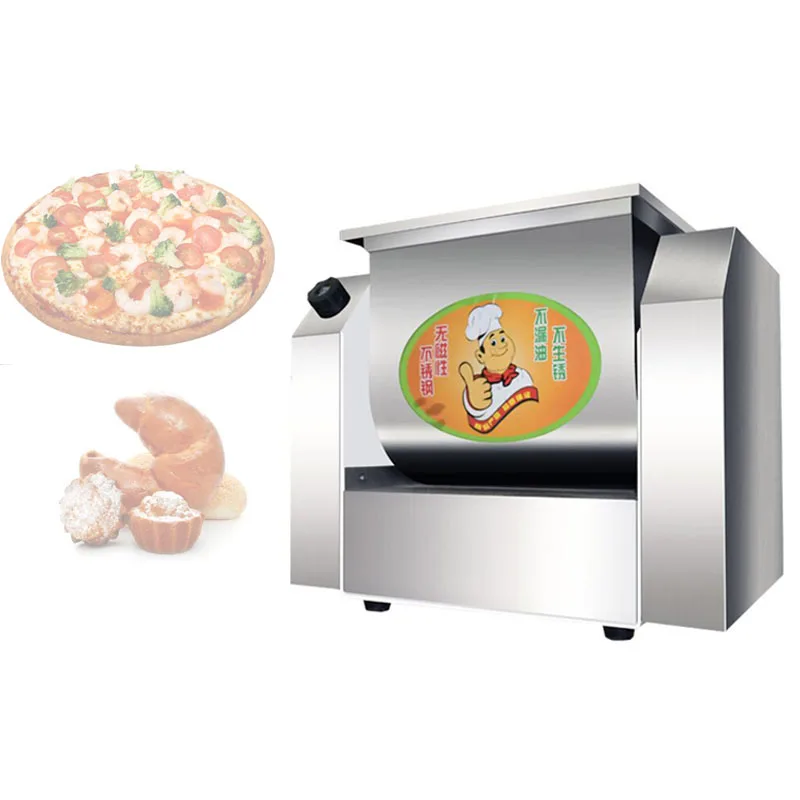 Небольшой автоматический миксер для теста 220 В 110 В, коммерческий миксер для муки из нержавеющей стали, машина для замешивания теста для хлеба ﻿