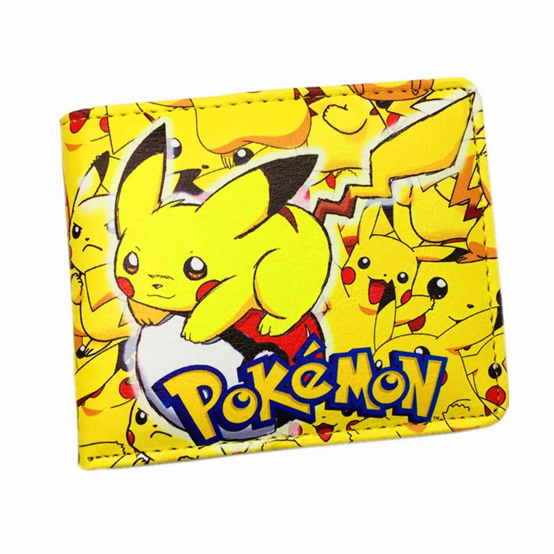 Hot Sell Pokemon Cartoon Wallet with Coin Pocket for Boy and Girls